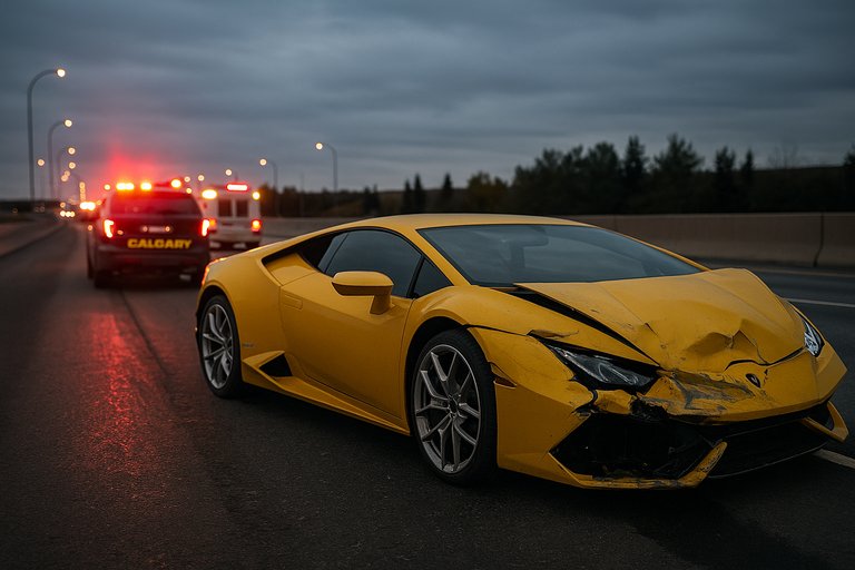 Lamborghini Crash in Calgary Leads to Discovery of $1.5 Million in Cash